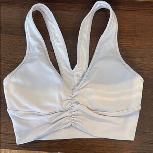 Women's White Sports Bra